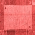 thumbnail image 1 of Ahgly Company Indoor Square Abstract Red Modern Area Rugs, 4' Square, 1 of 4