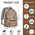 thumbnail image 6 of "Vibrant Flowers Printed Backpack - Large Capacity High School Bag, Water-Resistant Fabric with Multiple Pockets, Fashionable Sunflower Themed Gift", 6 of 6