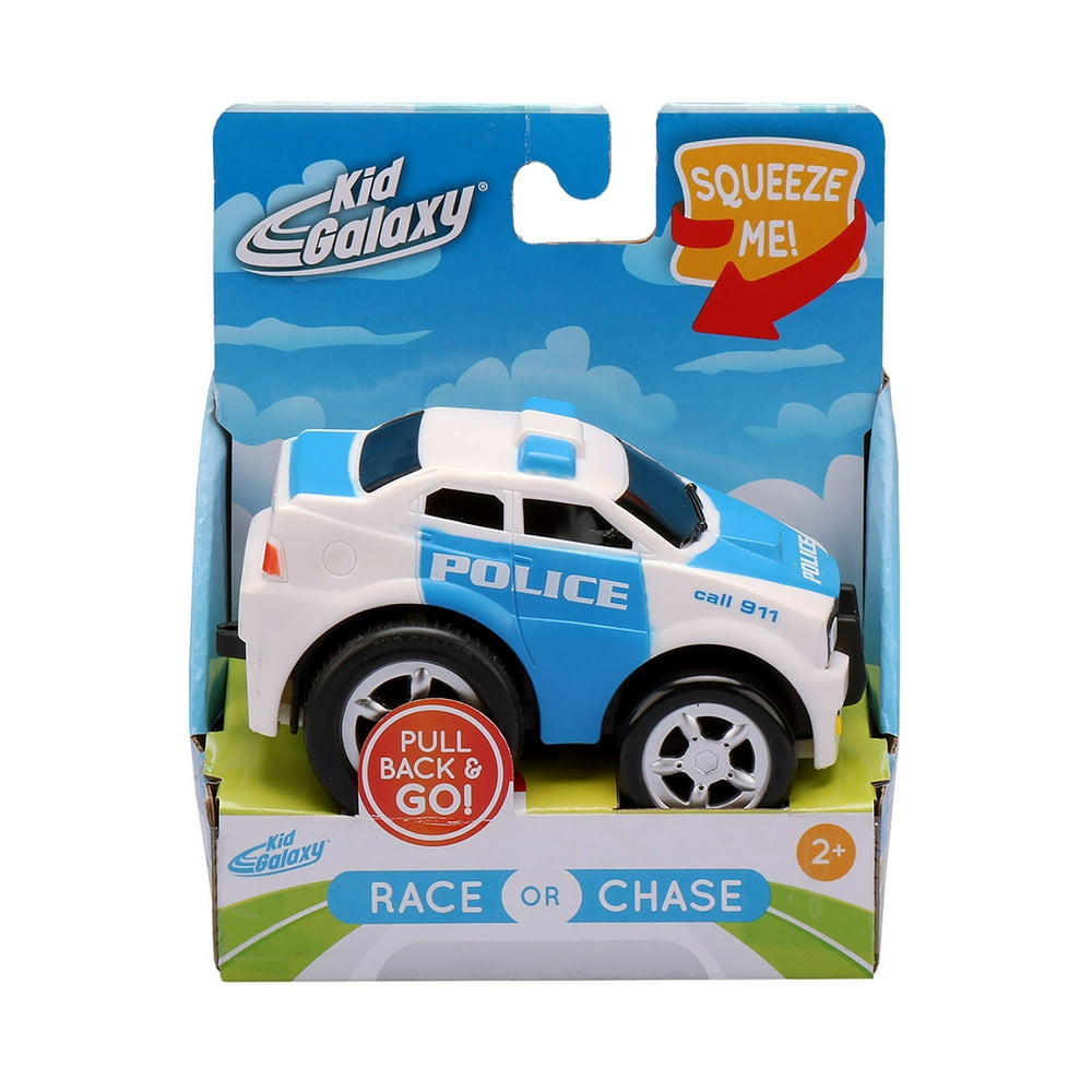 Kid Galaxy Soft Body Pull Back Police Car Toy
