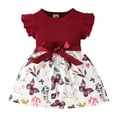 thumbnail image 1 of Robes pour Filles Tout-Petits - Robe de Fête Élégante à Manches Volantes pour Danse et Usage Quotidien, 1 of 7