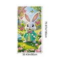 thumbnail image 2 of Easter Door Hanging Banner - Colorful Easter Eggs Bunny Design Polyester Door Decor 35x72 Inch, Multi-Use Spring Wall Table Cover for Easter Party, 2 of 5