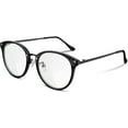 thumbnail image 1 of FEISEDY Montures de Lunettes Vintage pour Femmes Lunettes Rondes Lentille Transparente B2260, 1 of 6