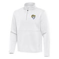 thumbnail image 2 of Men's Antigua White Los Angeles Rams Twist Quarter-Zip Pullover Jacket, 2 of 3