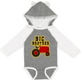 thumbnail image 3 of Inktastic Red Tractor Big Brother Boys Long Sleeve Baby Bodysuit, 3 of 5