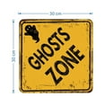 thumbnail image 2 of Halloween Haunted House Decorations Stickers, Beware Signs Water-proof Decals Horror Party Witch War-ning Sign Stickers Self adhesive Wall Stickers for Home Wall Indoor Pub Garage Decor, 2 of 6