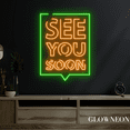 thumbnail image 2 of Glowneon See You Soon Neon Sign, Good Bye Led Sign, Restaurant Decor, 2 of 5