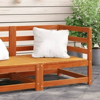 vidaXL Patio Sofa Corner Wax Brown 27.6"x27.6"x26.4" Solid Wood Pine