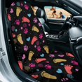 thumbnail image 3 of XYZCANDO Colorful Heart-Shaped Footprint Pattern Seat Cover Towel Durable for Running Gym, Washable Non-Slip All-Purpose Car Seat Towel Comfortable, 3 of 8