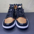 thumbnail image 2 of N I-K-E A i r-Jor-dan 1 High Retro Size 9.5 Golf Shoes Metallic Gold Toe DQ0660-002, 2 of 6