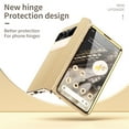 thumbnail image 2 of Dteck for Google Pixel Fold Case with Hinge Protection, Shockproof Plating PU Leather Built in Screen Protector Wireless Charging Foldable Kickstand Phone Cover 5G 2023, Gold, 2 of 8