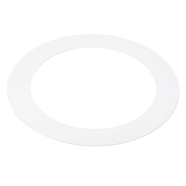 Anillos Goof Uxcell de 5" ID 7.5" OD para Luz Empotrada Anillo de Recorte Blanco Brillante para Techo Pared Can Downlights