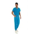 NiaaHinn Scrub Men Medical Nurse Scrub Set Unisex Hospital Dental