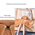 thumbnail image 1 of Electric Blanket Soft Heating Shawl Feet Detachable Hand Knee Lap Warmer Detachable Flannel Carpet Winter Pad for Living Room Bedroom Office Purple, 1 of 9
