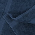 thumbnail image 3 of Superior Oregon Organic Cotton Solid Bath Towel, Set of 3, Navy Blue, 3 of 11