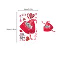 thumbnail image 3 of Pegatinas de ventana de San Valentín, 9 hojas de decoración de cristal de ventana de corazón colorido, 3 of 4