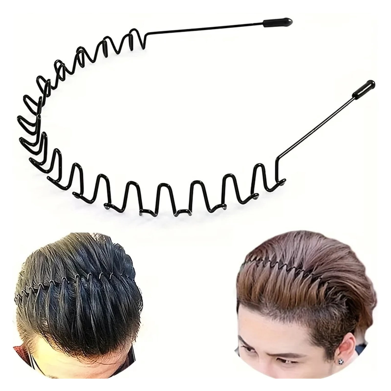 Men's sports hairband, invisible headband, male ponytail hairstyle hair tie, hair bundle for boys' headwear