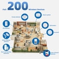 thumbnail image 3 of YAHHU Home Security Alarm System WiFi Tuya App Monitor 115dB Loud Siren Wireless Window Door Sensors Infrared Motion Detector Remote Control Kit for House Apartment (4.1 inches / 10.5 cm), 3 of 5