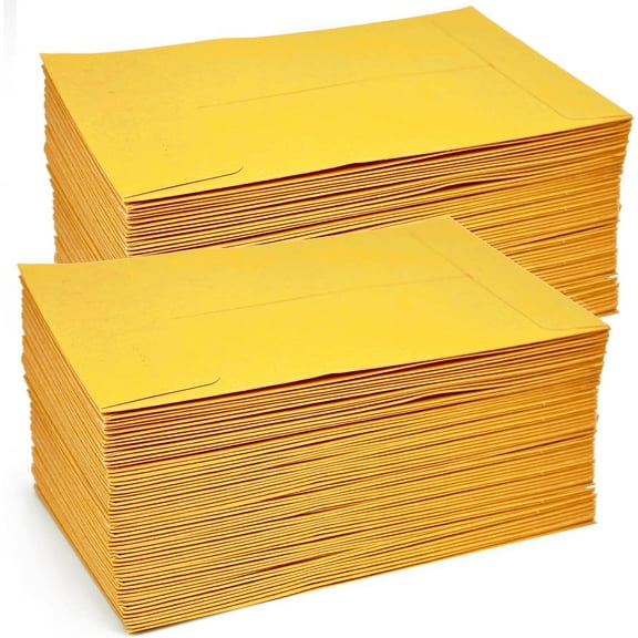 Homrelaxy #1 4800 Pcs Small Coin Envelopes 2.25" x 3.5" with Gummed Flap, Yellow Kraft Mini Envelopes for Storing Keys, Stamps, Seeds, Tips and Small Items (4800)