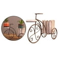 thumbnail image 4 of Soporte de jardinera de escritorio Zulema bicicleta de hierro parisino blanco, 4 of 8