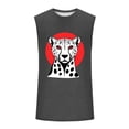 thumbnail image 4 of JDQJBZ Men's Tank Undershirts Summer Solid Color Crew Neck Sleeveless Tops Gym Wear, 4 of 5