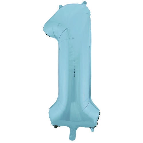 blue number 1 balloon