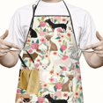 thumbnail image 2 of Chihuahua and Pioneer Flower Apron-Garden Aprons for Women with Pockets-Cotton Linen Waterproof Kitchen Cooking Gardening Aprons Adjustable for Kitchen,Cooking,BBQ and Salon 33x27 Inch, 2 of 7