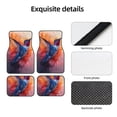 thumbnail image 4 of Honeii Vibrant Hummingbird Watercolor Art Print Car Foot Mat Four-Piece Set - Front & Rear Universal Car Floor Mats for SUVs, Trucks, Sedans, 4 of 7