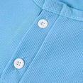 thumbnail image 6 of CHGBMOK Mens Henley Shirts Short Sleeve Waffle Casual Basic Tees Classic Summer Solid Slim Fit T Shirts, 6 of 7