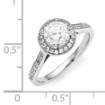 thumbnail image 3 of Sterling Silver Brilliant Embers Rhodium-Plated Cz Ring (Size 6) Made In China qmp246-6, 3 of 4