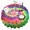Colorful Tie Dye-2, variant on Colorful Tie Dye Pattern Round Tablecloth 60"x60",Wrinkle Wipeable Table Cloth for Kitchen Dining Room Picnic Patio Party
