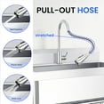 thumbnail image 4 of Commercial Utility Sink, Utility Sink, Freestanding Single Bowl Laundry Sink, 40x23x30 Inch Freestanding Laundry Tub with Hot & Cold Water Pipes and pull-out Faucet for Home Laundry Room, 4 of 8