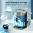 thumbnail image 6 of Auseo Nugget Ice Maker Countertop , 35lbs/24H, Self-Cleaning, Ice Basket & Ice Shovel & Handle,  for Home/Office/Party, Gray, 6 of 9