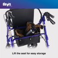 thumbnail image 5 of Days Lightweight Rollator, Aluminum, 364 lb Capacity, 1 Pack, 5 of 6