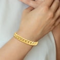 thumbnail image 2 of 14K Solid Yellow Gold 11mm Miami Cuban Curb Link Chain Bracelet, 2 of 6