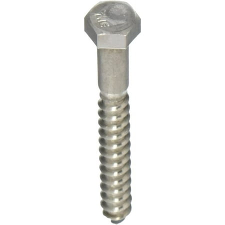 

832070 3/8 x 3-Inch Stainless Steel Hex Lag Screw 25-Pack 3 inches No Color