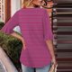 thumbnail image 3 of Blusas de Manga Corta para las Mujeres, Moda Verano Impreso, Blusas de Cuello Redondo, Chaqueta de Manga Corta para las Mujeres, 3 of 8