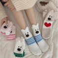 thumbnail image 2 of Dalrosia Womens Fuzzy Socks Fluffy Warm Slipper Winter Comfy Thermal Cozy Plush Sleep Home Cabin Socks, 2 of 4