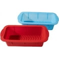 thumbnail image 1 of 2 Pack Bread Pans for Baking, Silicone Loaf Pan Homemade Bread Making Non-Stick BPA Free Bread Pans for Homemade Bread, Cake Pan, Rectangle bread mold, 1 of 5
