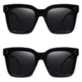 thumbnail image 3 of Gafas de Sol TAOTAOQI Vintage Cuadro Grande UV400 para Mujer, 3 of 7