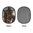 thumbnail image 2 of Pofeuu desert Man Shepherd Dog Print Silicone Pot Mat Mitten With Hanging Loop Heat Resistant Oven Mitts Non-Slip Bbq Baking Smoking Potholders, 2 of 7