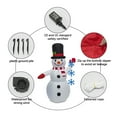 thumbnail image 5 of Cheapark 4FT Christmas Inflatable Snowman - LED Lights Outdoor Blow-Up Decor, Heavy-Duty Yard Ornament for Holiday Party Xmas New Year, 5 of 6