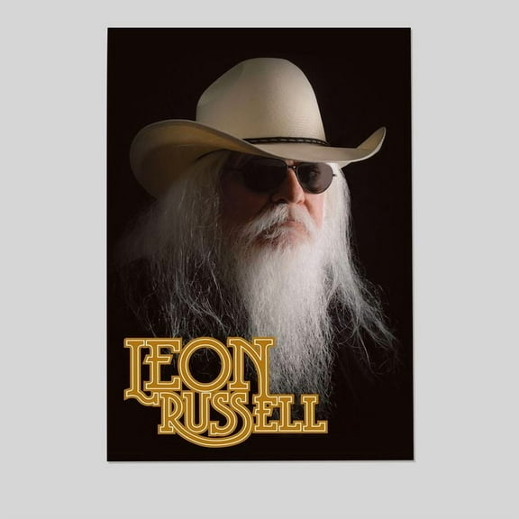 Music Poster- Leon Russell Poster - Vintage Style - Size 24x36 - Postora
