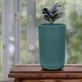 thumbnail image 2 of Ecobo 13.8 inches Eco-Friendly Round Pot Planter, Garoa Indoor/Outdoor use, Durable, Versatile & Lightweight, Designed by Brazilian Artisans, Contemporary All-Weather Design – Green, 2 of 4