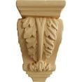thumbnail image 2 of Ekena Millwork 2 1/4"W x 2 1/4"D x 4 1/4"H Extra Small Acanthus Wood Corbel, Maple, 2 of 4
