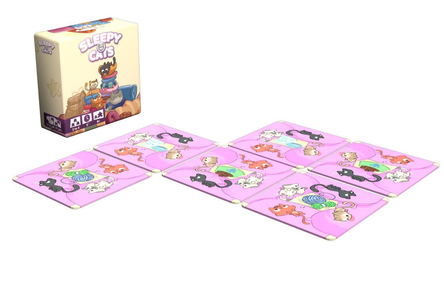 Sleepy Cats – Cozy Family Card Game – English Edition