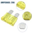 thumbnail image 5 of 5pcs Blade Style Fuses 20A Blade Style Fuses for Automotive Car Boat Truck SUV RV Motorcycle Yellow, 5 of 6