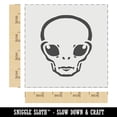 thumbnail image 2 of Alien Extraterrestrial UFO Head DIY Cookie Wall Craft Stencil - 4.5 Inch, 2 of 5