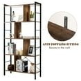 thumbnail image 6 of Gymax 4-Tier Bookcase Industrial Bookshelf Floor Standing Storage Rack, 6 of 10