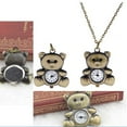 thumbnail image 5 of Gold Plated Bronze Teddy Bear Pocket Watch Necklace Anti-Tarnish WP-GTBPW, 5 of 7