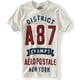 thumbnail image 1 of Aeropostale - Camiseta gráfica para hombre con acabado de fieltro Ath Dept, color blanco, XS, 1 of 1